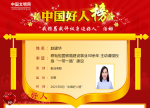 赵建华——耕耘祖国铁路建设事业30余年 主动请缨投身“一带一路”建设