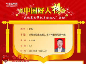 赵忠——志愿者组建救援队 常年奔赴抢险第一线
