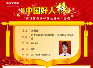 孙丽美——村党支部书记扎根农村一线 用生命践行使命