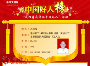 苏永福——退休职工14年无私奉献 组建“天桥义工”志愿服务队为民服务15万人次