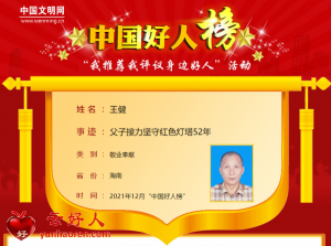 王健——父子接力坚守红色灯塔52年