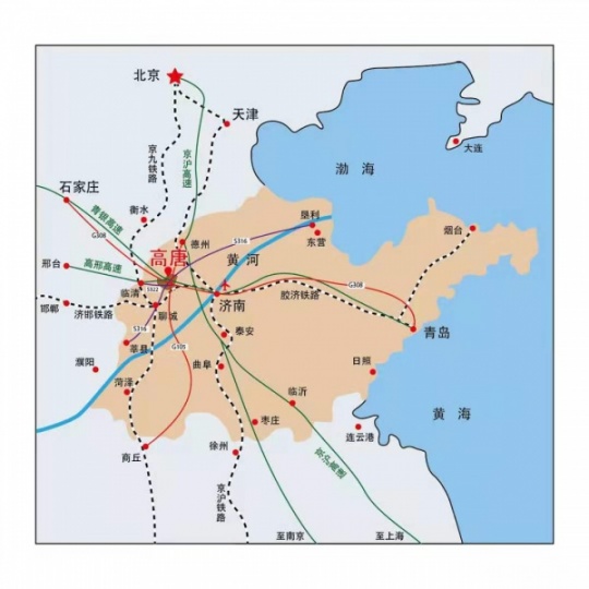 高唐地理位置