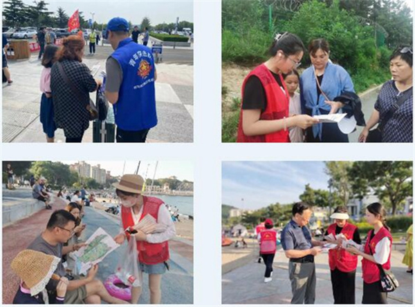 文登区：助力文明旅游，青年志愿者在行动