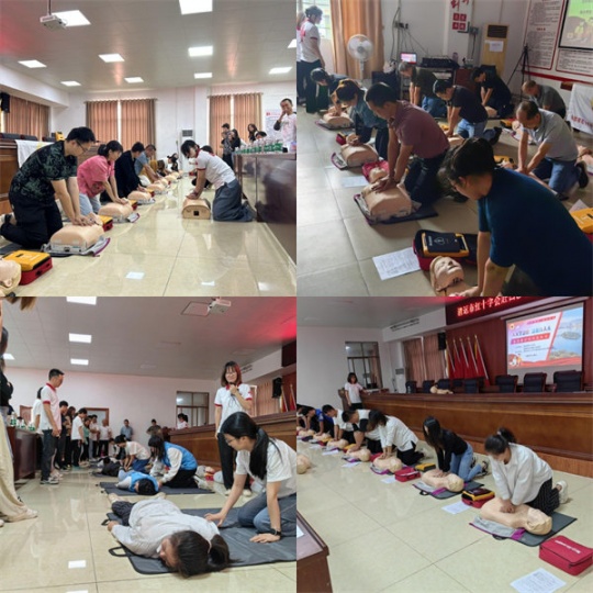  Everyone learns first aid for everyone -- Baisha Town carries out emergency rescue knowledge training for government agencies and enterprises